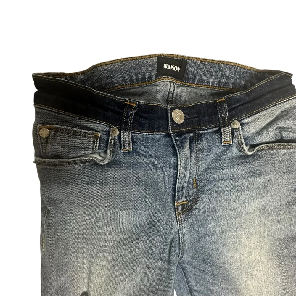 Hudson Nico Mid Rise Crop Super Skinny Jeans 25 - Picture 6 of 8